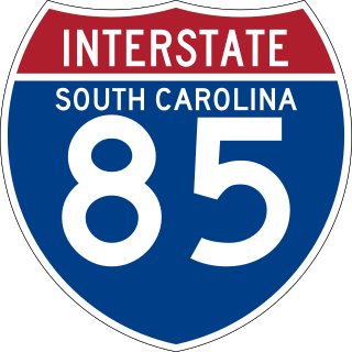 <span class="mw-page-title-main">Interstate 85 in South Carolina</span> Interstate in South Carolina