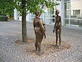 Sculpture by Marianne Lindberg De Geer outside of Konsthallen.