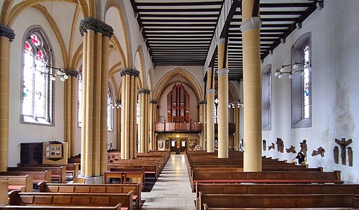 Blick nach Südwest zur Orgel