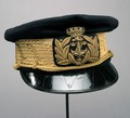Admiral's peaked cap, once belonging to King Oscar II.