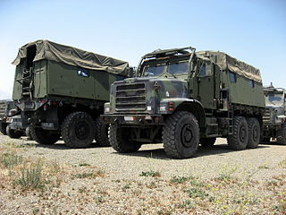 <span class="mw-page-title-main">Medium Tactical Vehicle Replacement</span> Family of 6x6 tactical trucks with 7-ton payload (U.S. tons)