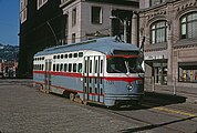 ピッツバーグの路面電車では長年PCCカーが主力車両として使用されていた（1980年撮影）