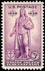 Thumbnail for File:Rhode Island statehood Tercentenary, 3c, 1936 issue.jpg