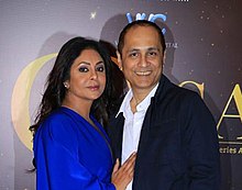 Shah with his wife Shefali Shah Shefali Vipul.jpg