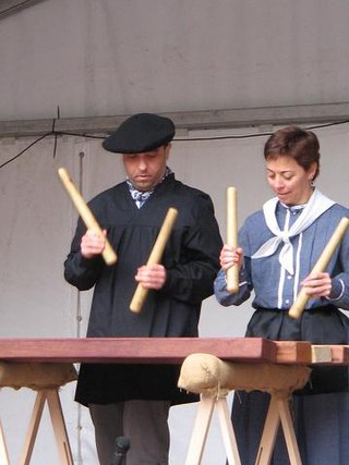 <span class="mw-page-title-main">Txalaparta</span> Musical instrument