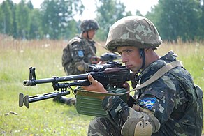 Ukrainian soldiers during "Rapid Trident 2011"