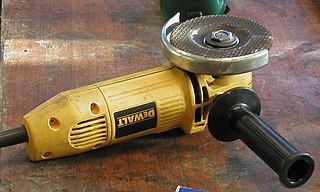 <span class="mw-page-title-main">Angle grinder</span> Handheld power tool for cutting or polishing