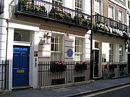 4 St. James's Place, London, whence on 16 November 1848, Chopin went to the Guildhall to give his last public performance