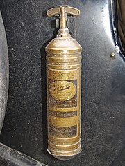 A Pyrene, brass, carbon tetrachloride extinguisher