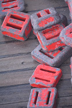 Some kind of Weight used by the Divers for Diving in the Water in Sharm el-Sheikh-Egypt.