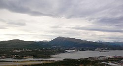 Freikollen, det høgaste fjellet i Kristiansund kommune, ligg på øya Frei. Foto: Harald Oppedal