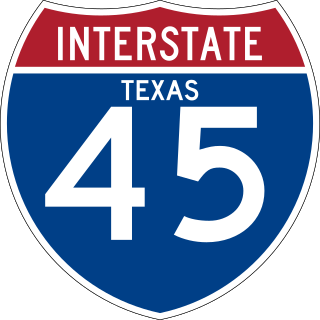 <span class="mw-page-title-main">Interstate 45</span> Interstate Highway in Texas