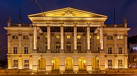 Wrocław Opera at night