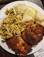 A plate of Polish Food from a deli in the Strip District