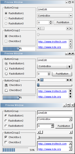 <span class="mw-page-title-main">Theme (computing)</span> Preset package containing graphical appearance and functionality details