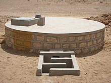 The taanka is used in Rajasthan as a traditional form of rainwater harvesting Rainwater harvesting tank, India.jpg