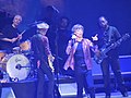 Charlie Watts, Keith Richards, Mick Jagger and Darryl Jones, concert at Prudential Center in Newark, 2012