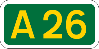 <span class="mw-page-title-main">A26 road</span> Road in England