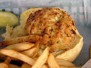 Crab cake American crab dish