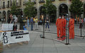 Acto realizado por Amnistía Internacional en Ávila por el cierre del centro de detención de Guantánamo