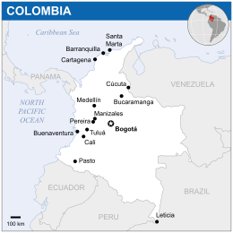 Colombia - Mappa