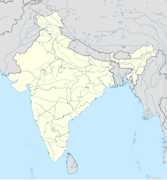 Mapa konturowa Indii, na dole po prawej znajduje się punkt z opisem „Port Blair”