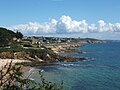 La plage et les falaises de Porsmilin en Locmaria-Plouzané