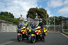 Two mid-2000s BMW motorcycles operated by SERV. ServBloodbike.JPG