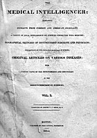 Edição de 1823 - Boston Medical Intelligencer.