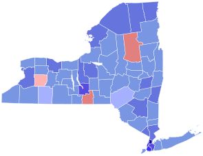 2010 United States Senate election in New York results map by county.svg