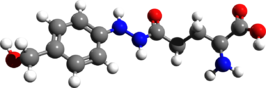 Molecuulmodel van agaritine