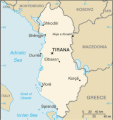 Map of Albania