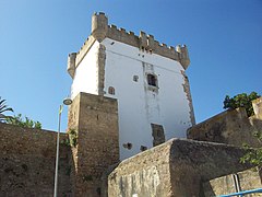 The keep as seen from outside the walls.