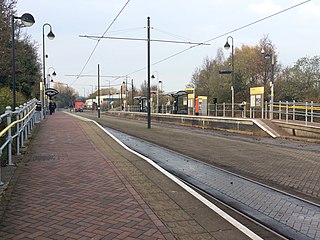 <span class="mw-page-title-main">Broadway tram stop</span> Manchester Metrolink tram stop