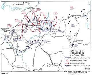 <span class="mw-page-title-main">Battle of Hoengsong</span> February 1951 battle during the Korean War