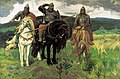 Vasnetsov's idea of bogatyrs, whose helmets inspired the budenovka