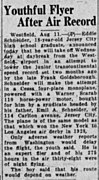 Eddie August Schneider (1911-1940) and Emil August Schneider (1886-1955) in The News of Paterson, New Jersey on 11 August 1930 by the Associated Press.jpg