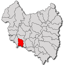 Location in Covasna County