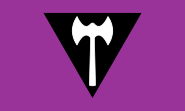 Lesbian feminist pride labrys flag