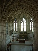 Église de Marigny : vue intérieure depuis la tribune.