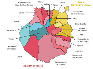 bestuurlijke indeling Gran Canaria