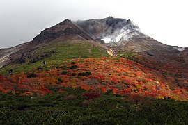 那須岳火山の茶臼岳溶岩ドーム