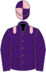 Purple, pink epaulets, quartered cap