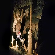 Calcite pillar, 1975