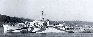 HMCS <i>Strathadam</i> River-class frigate of the Royal Canadian Navy