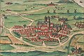 Kart over Lund fra 1594