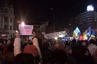 <span class="mw-page-title-main">2012 Romanian protests</span> Anti-corruption demonstrations