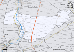 Carte du cadastre de la commune.