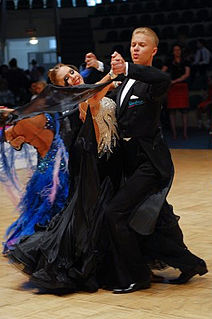 Quickstep standard ballroom dance