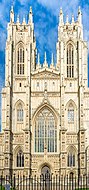 The perpendicular west towers of Beverley Minster (c. 1400)